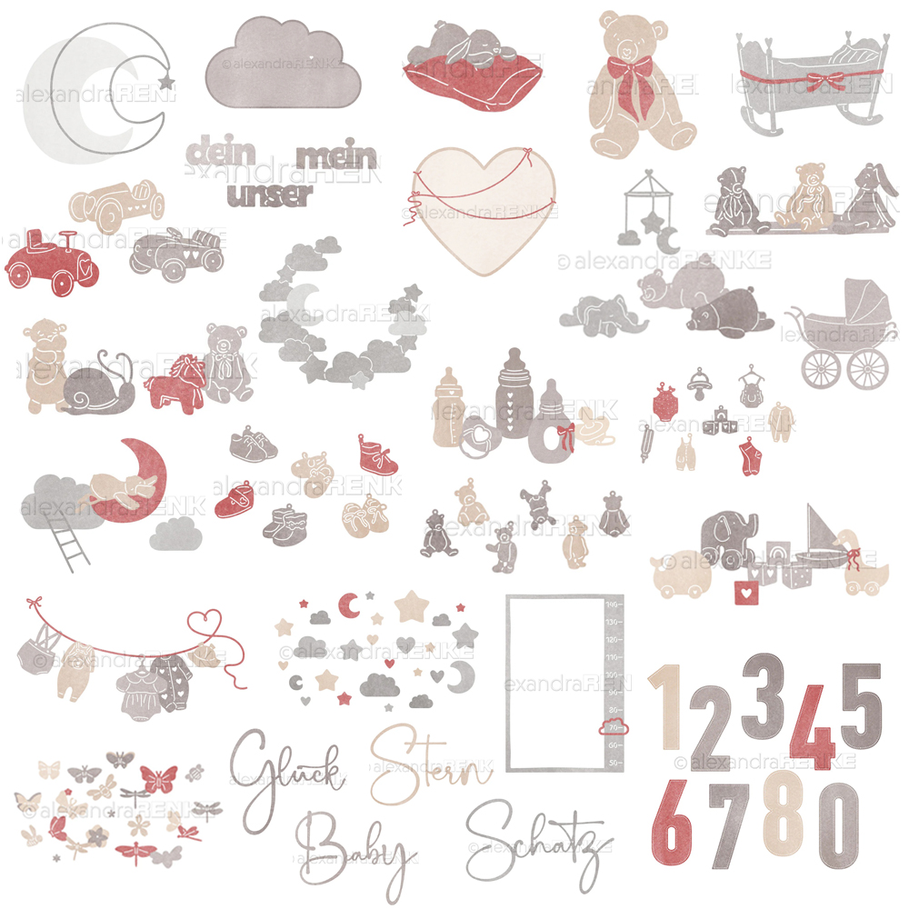 Interior Design Paper - Piggy Craft metal cutting dies cut