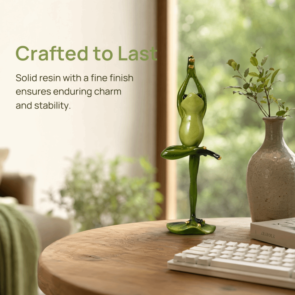 Interior Design Course - Resin Yoga Pose Amphibian Resin Figurine