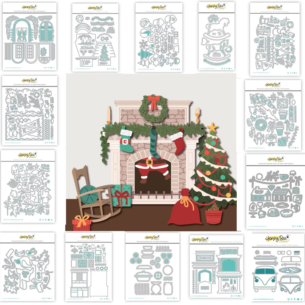 Interior Design Paper - Craft Clearance 2024 Christmas Window Frame