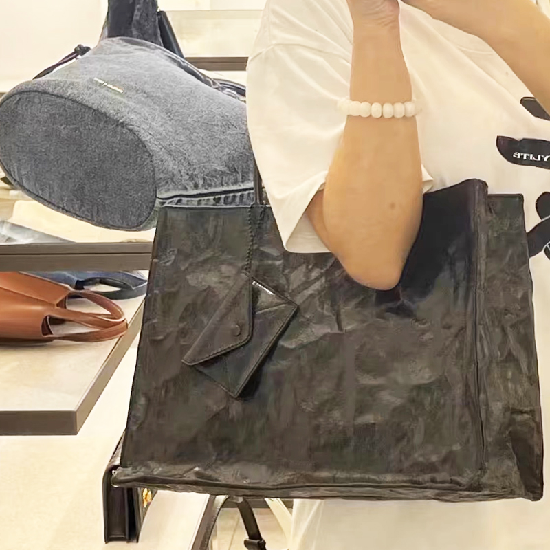 Korean Casual Kraft Paper Tote - Interior Design Paper ulasan dan harga