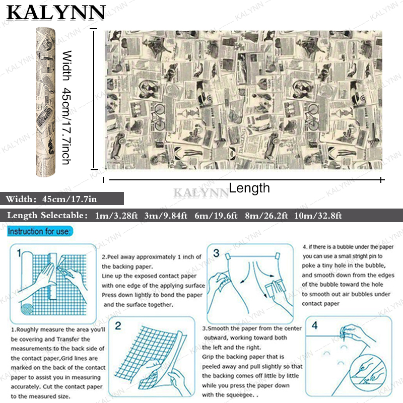 Vintage Contact Paper Many Typ - Interior Design Paper ulasan dan harga