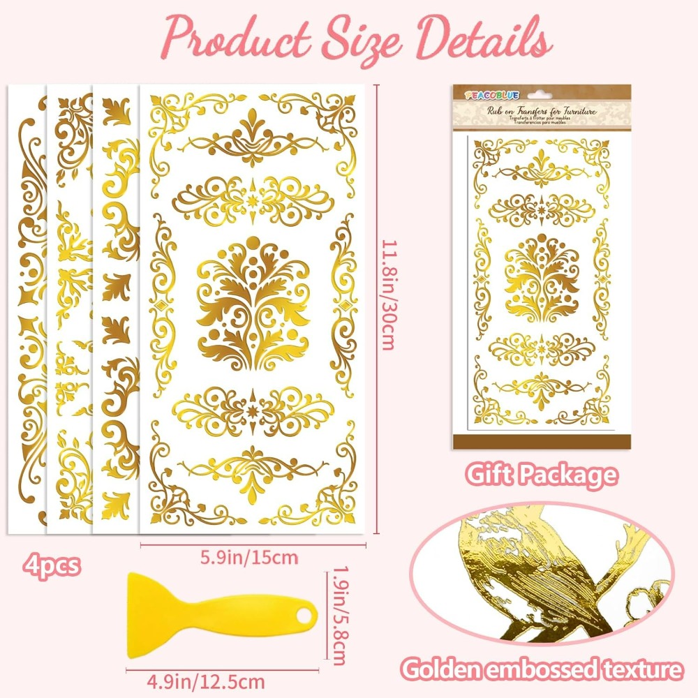 Rub on Transfer Decal Sticker  - Interior Design Paper ulasan dan harga