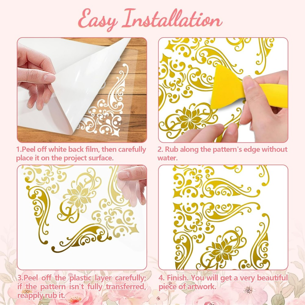Rub on Transfer Decal Sticker  - Interior Design Paper ulasan dan harga