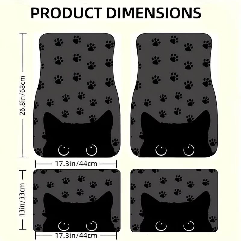 4Pc Car Floor Mats - Cartoon C - Interior Design Experience ulasan dan harga