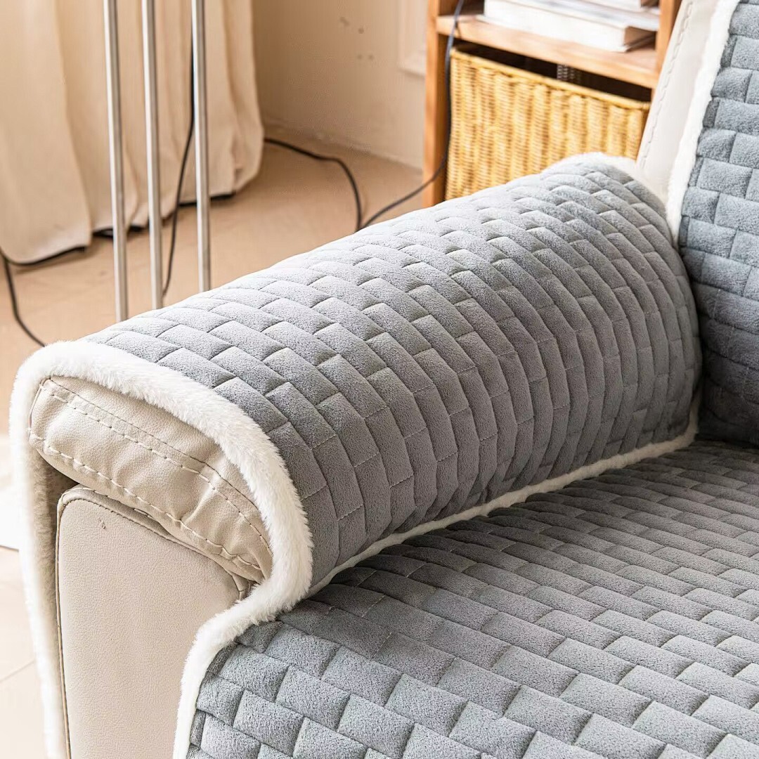 Non-Slip Sofa Cushion Flannel  - Velvet Cushion Cover ulasan dan harga