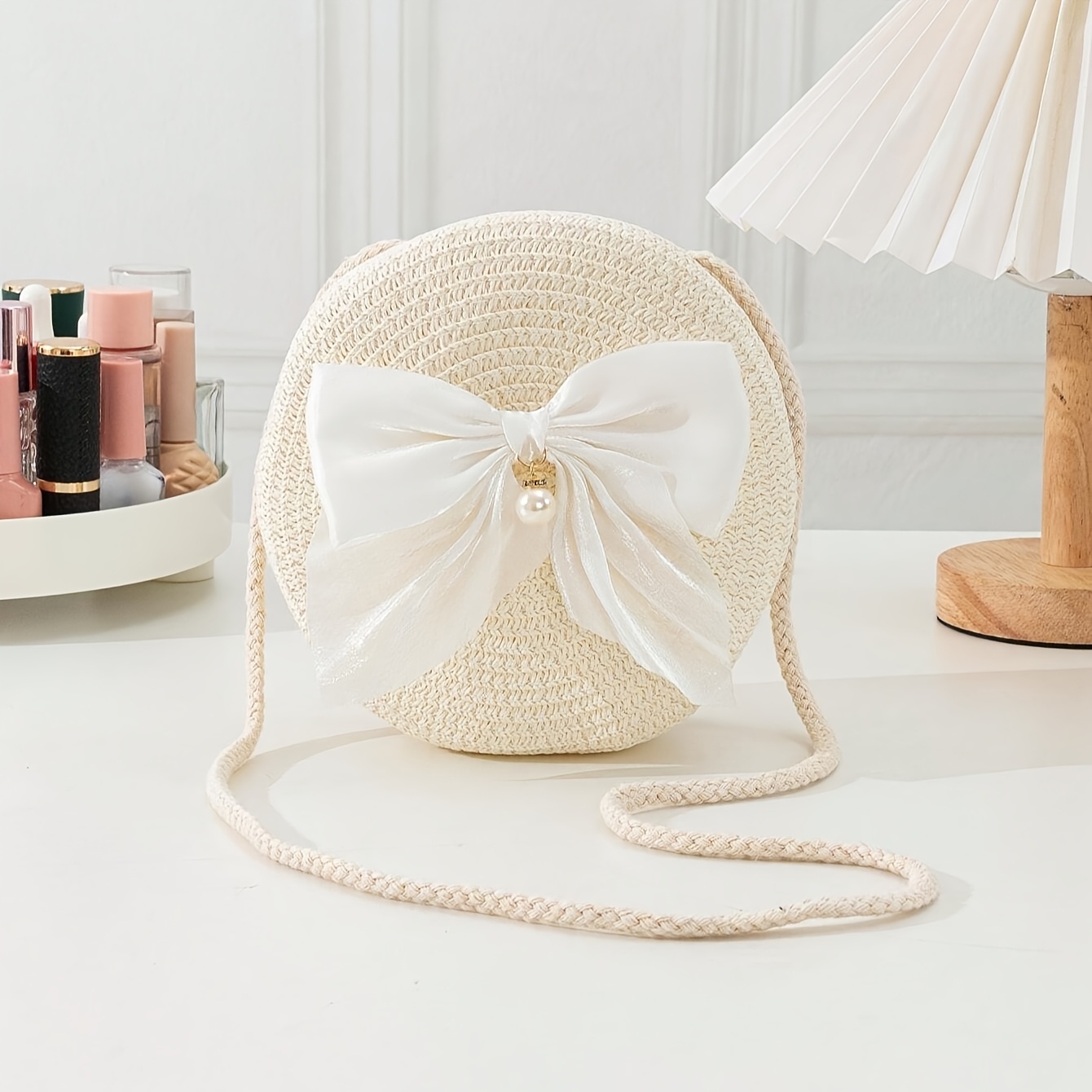 Elegant Round Straw Crossbody  - Interior Design Elegant ulasan dan harga