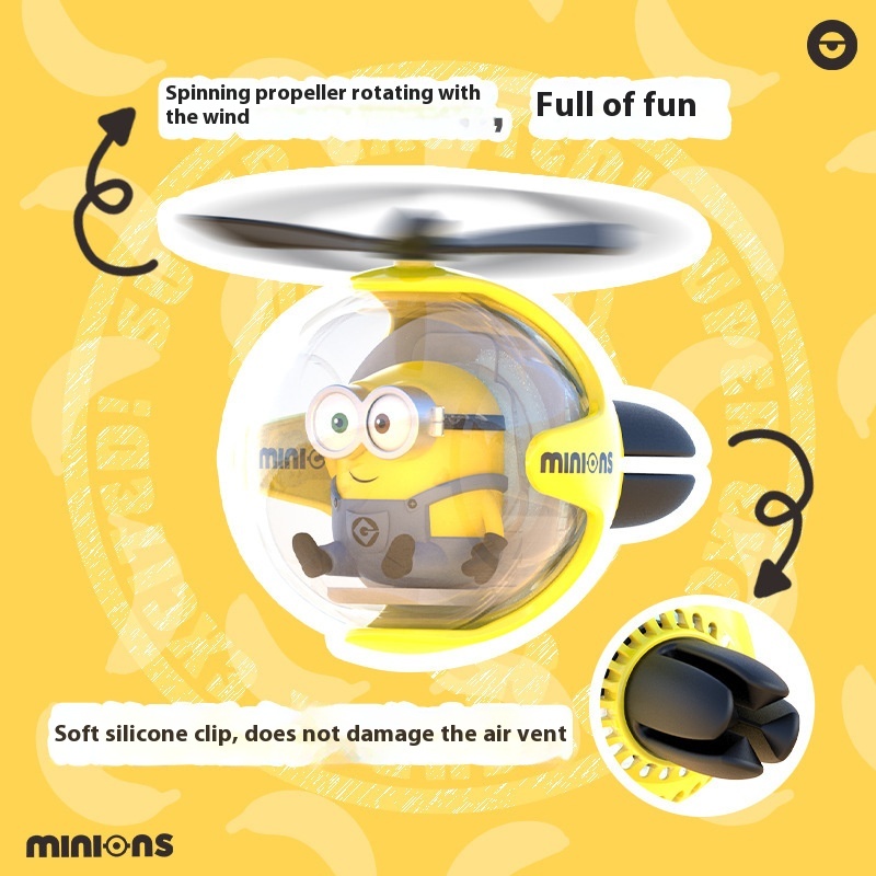 New Minions Cartoon Car Air Fr - Interior Design Article ulasan dan harga