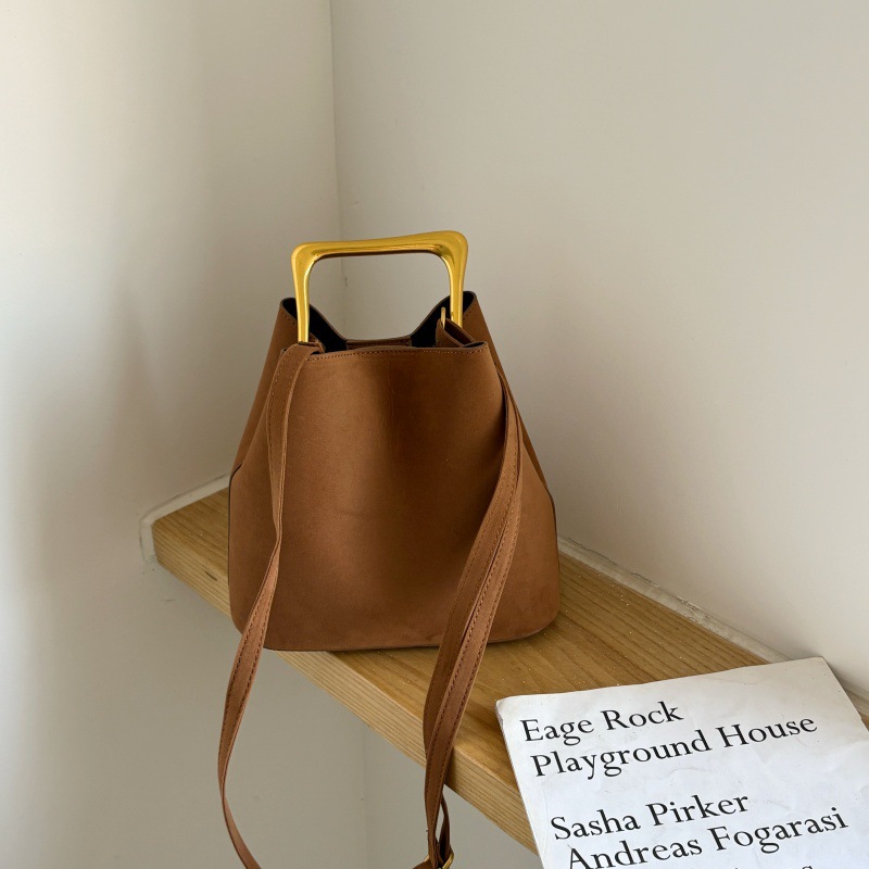 Luxury Suede Bucket Bag Women  - Interior Design Elegant ulasan dan harga