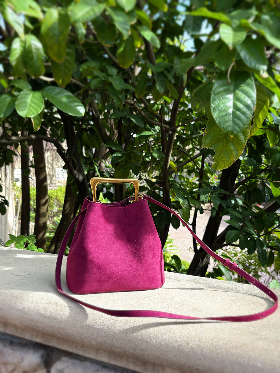 Luxury Suede Bucket Bag Women  - Interior Design Elegant ulasan dan harga
