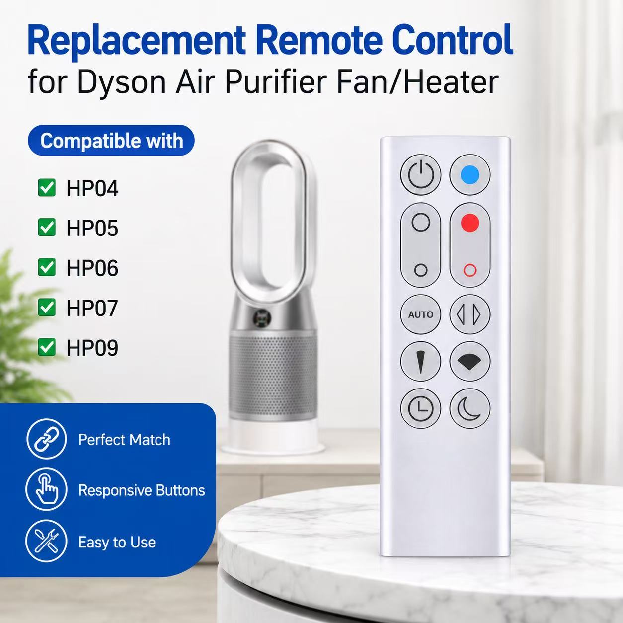 Replacement Remote Control For - Dyson Fan Pure Cool ulasan dan harga