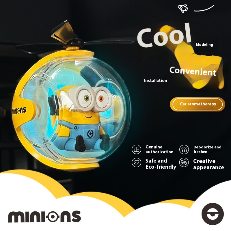 New Minions Cartoon Car Air Fr - Interior Design Article ulasan dan harga