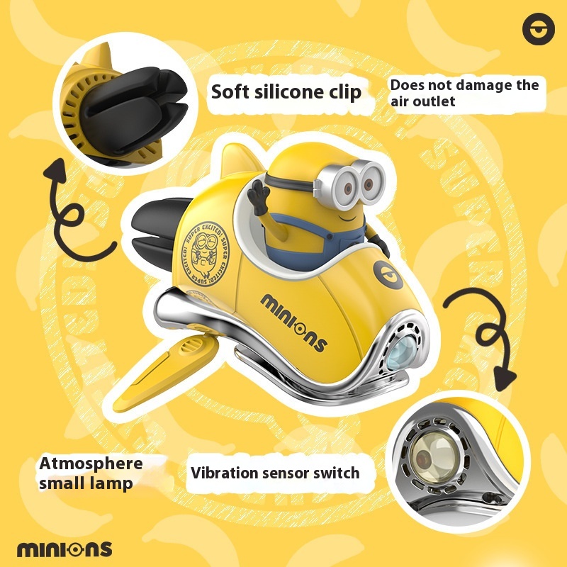 New Minions Cartoon Car Air Fr - Interior Design Article ulasan dan harga